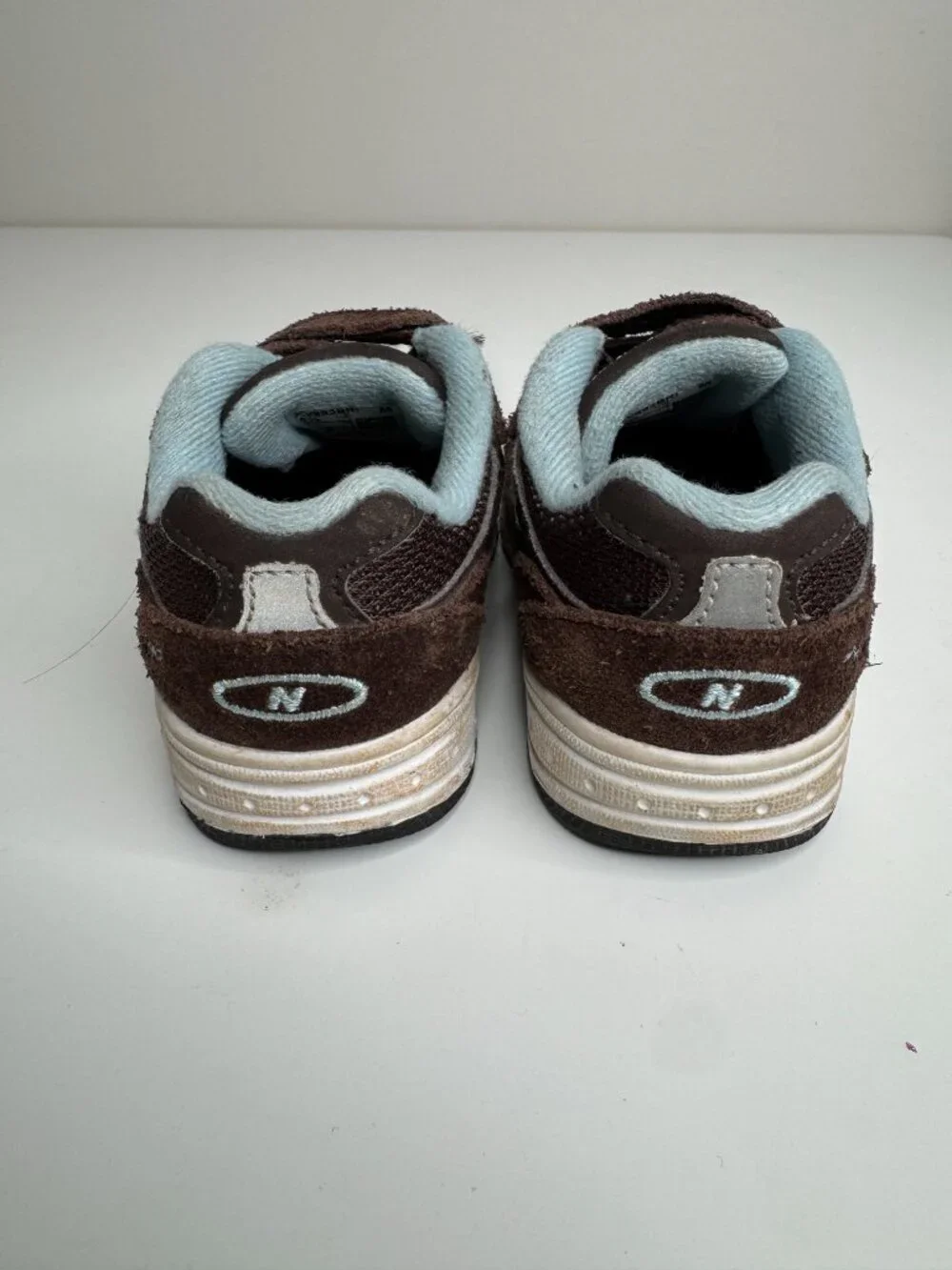New Balance Baby Sneakers Brown Suede US5.5 KV993BRI Hook and Loop Strap